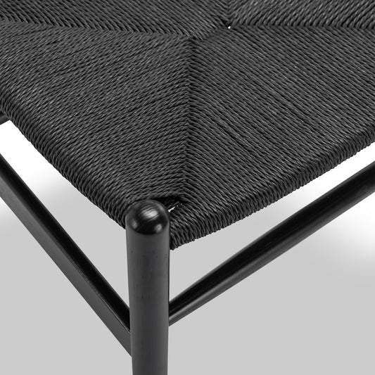 Arc Wishbone Chair - Black/Black