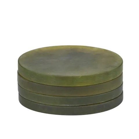 Kip Set/4 Resin Coasters - Pesto