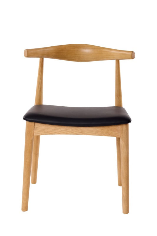 Leif Elbow Dining Chair - Black