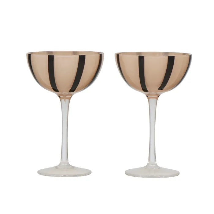 Aperitivo Set/2 Coupe Glass - Nude
