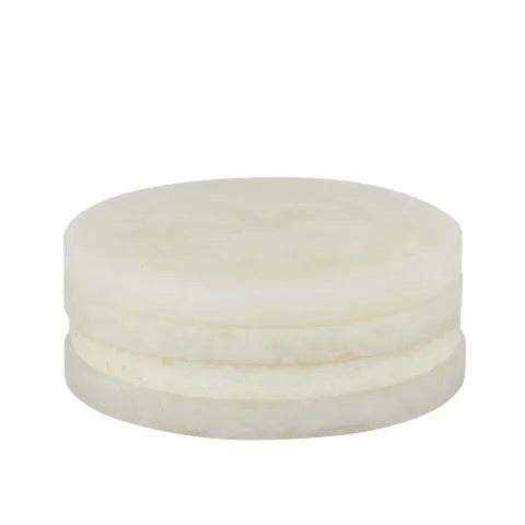 Kip Resin Set/4 Coasters - Ivory