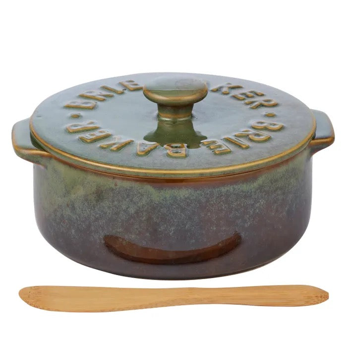 Loire Ceramic Brie Baker - Olive