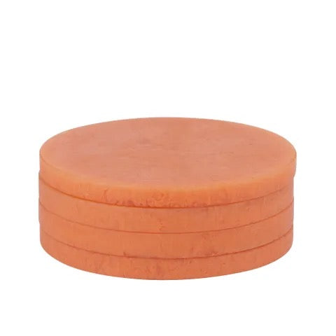 Kip Set/4 Resin Coasters - Papaya
