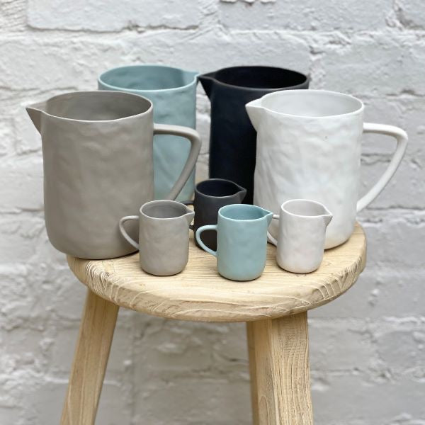 Flax Water Jug - Charcoal