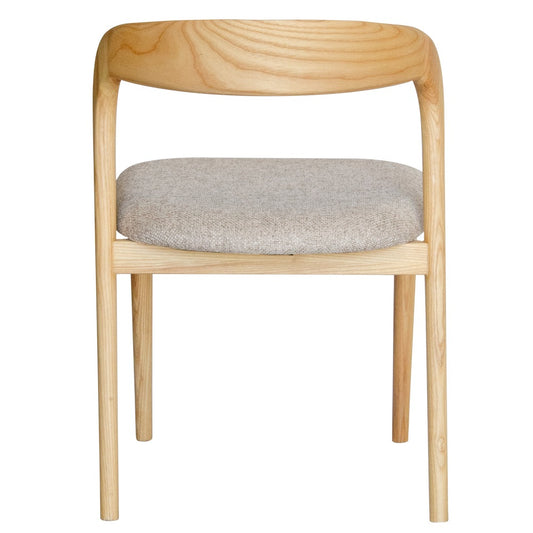 Master Chair - Natural/Grey Fabric
