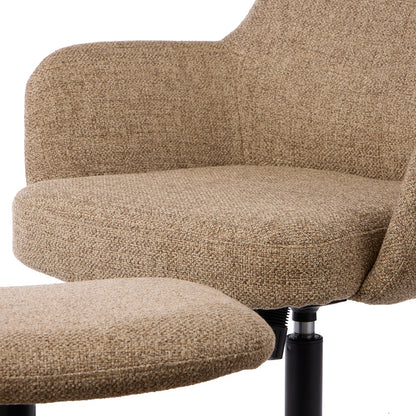 Academy Lewis Adjustable Chair with Footrest - Taupe & Black