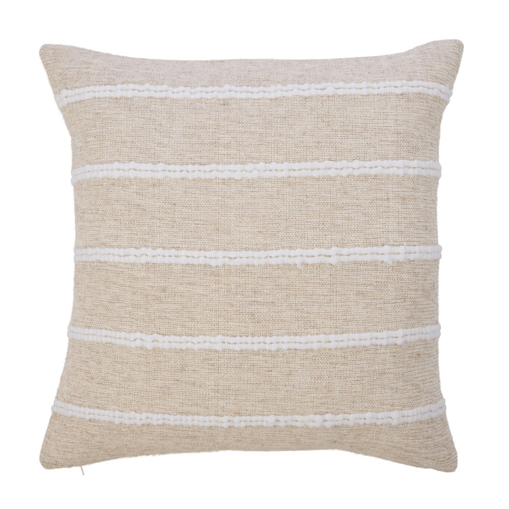 Amalfi Darby European Cushion - Natural & White