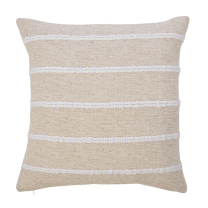Amalfi Darby European Cushion - Natural & White