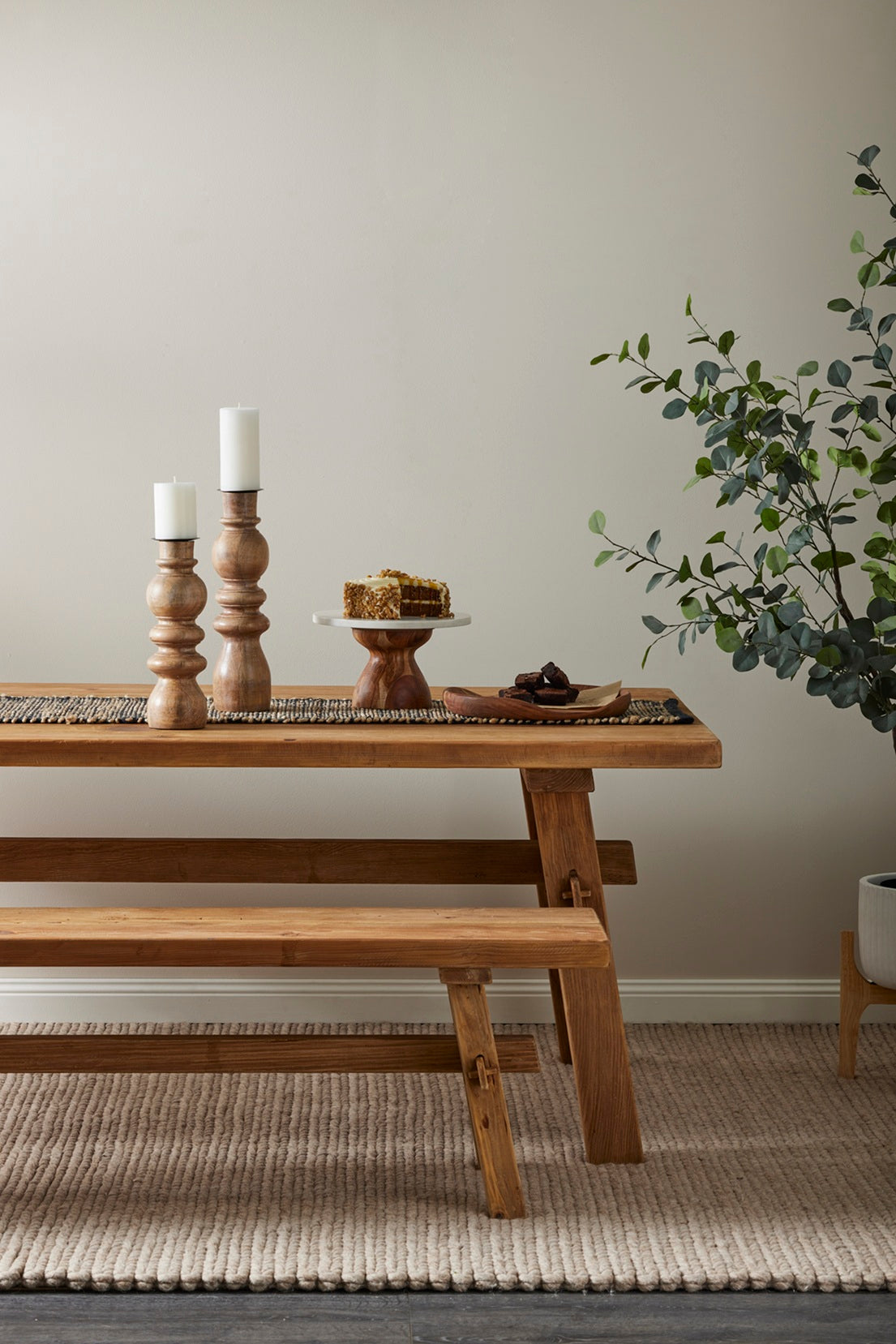 Amalfi Elroi Bench Seat - Natural