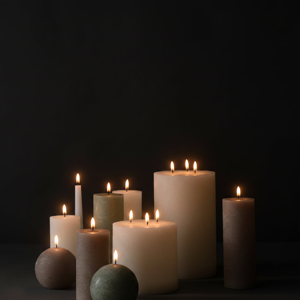 Flickering LED Wax Candle Collection