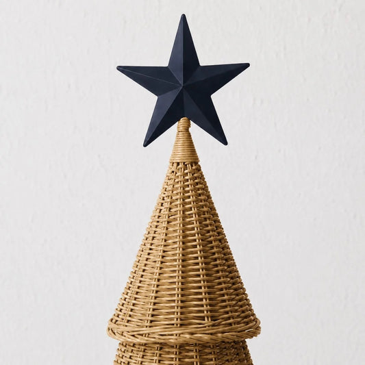 Wicker LED Christmas Tree - Large - Pine Bark Natural