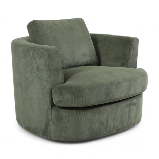 Charlotte Swivel Chair - Olive