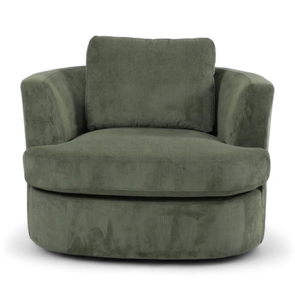 Charlotte Swivel Chair - Olive