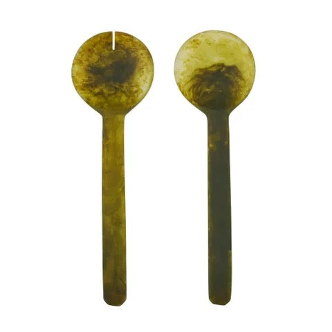 Kip Set/2 Resin Servers - Pesto