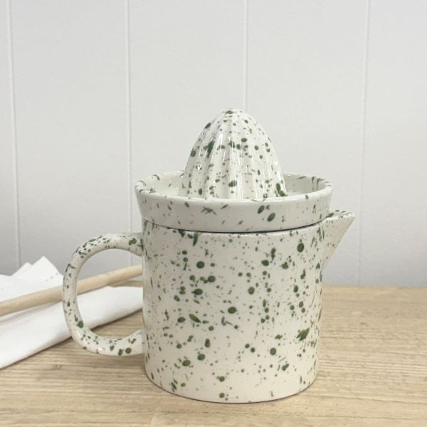 Alba Juicer Set - Green Speckle