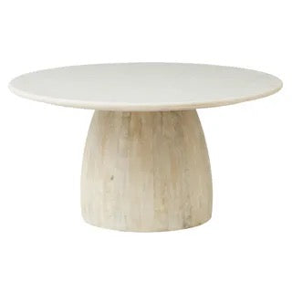 Sia Marble & Wood Coffee Table