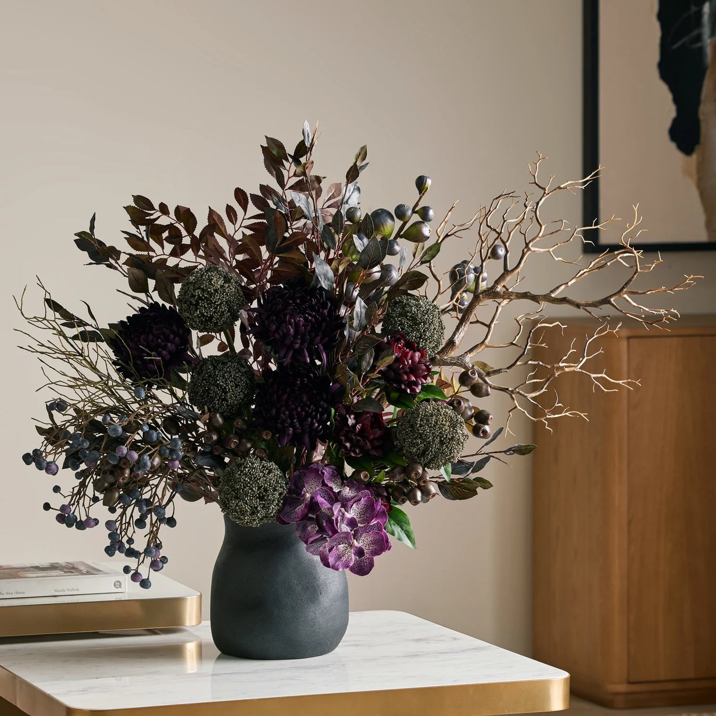 Rogue Chrysanthemum Fig Garden Mix - Maliah Pot Purple