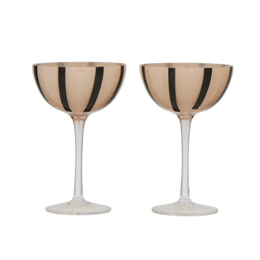 Aperitivo Set/2 Coupe Glass - Nude