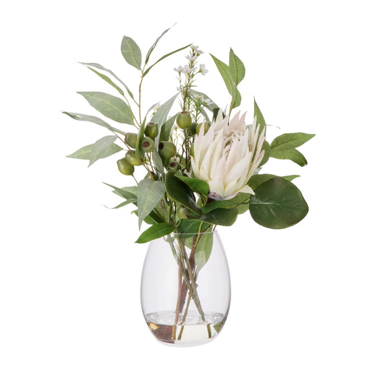Rogue King Protea Native Mix - Claire White & Green