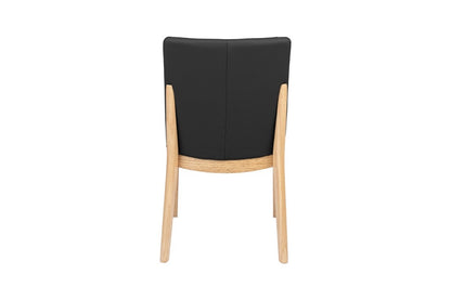 Bocca Leather Dining Chair - Black