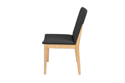 Bocca Leather Dining Chair - Black