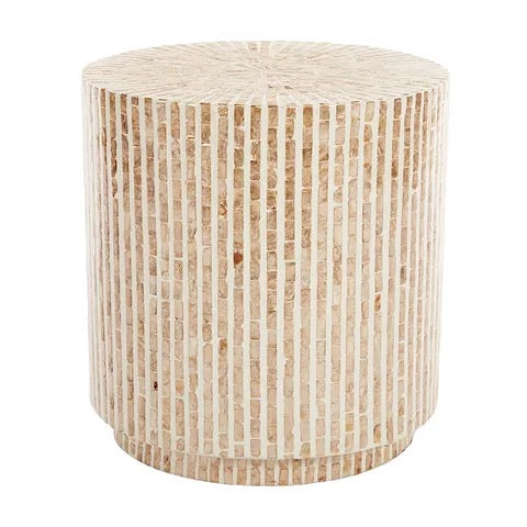 Nassau Inlay Stool - Natural