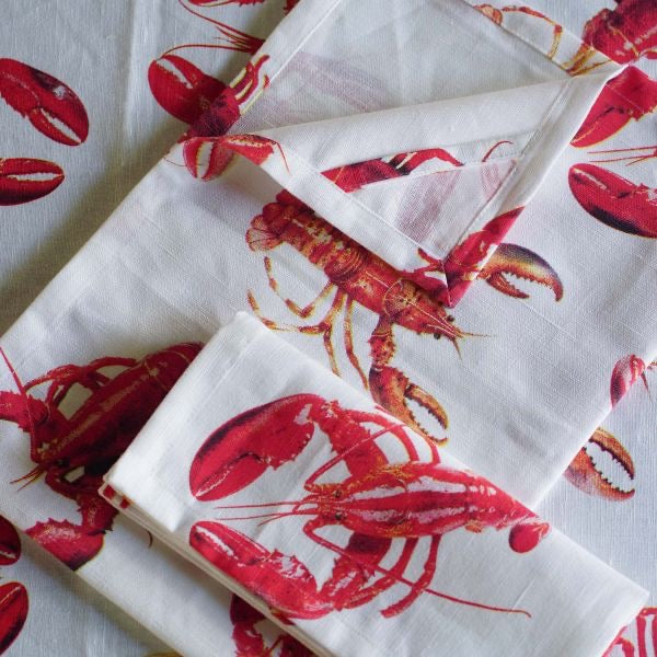 Como Lobster Teatowel Set/2