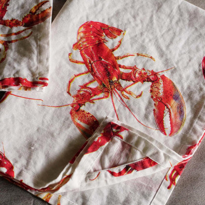 Como Lobster Teatowel Set/2