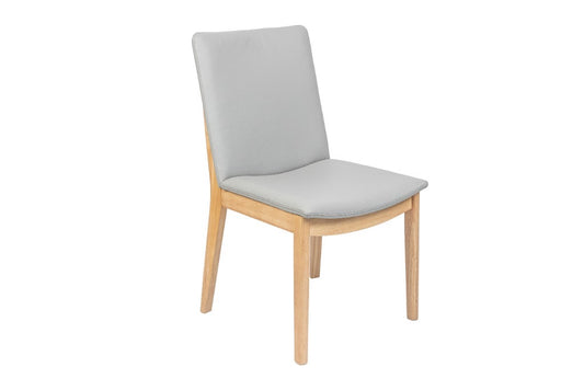 Bocca Leather Dining Chair - Pewter