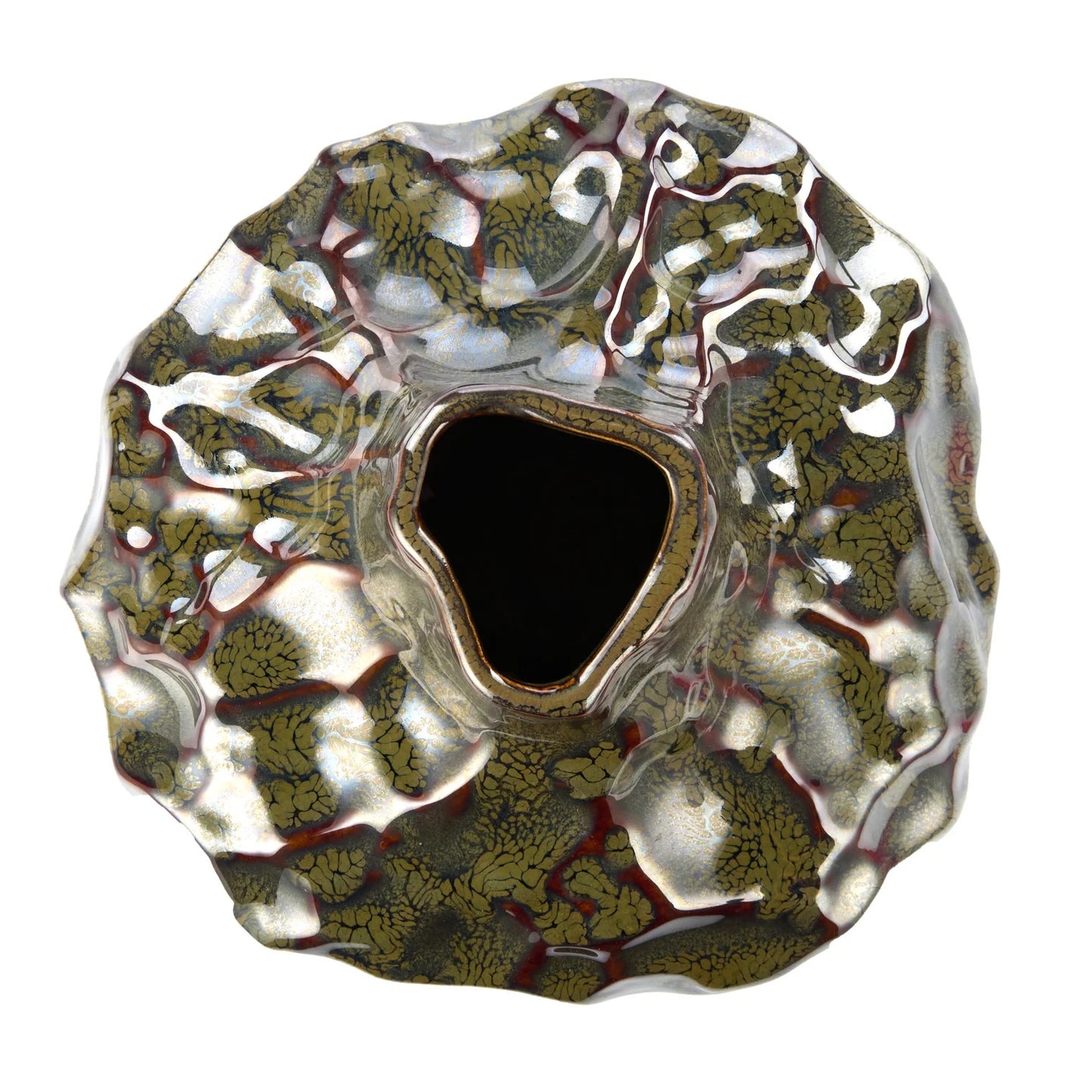 Silva Ceramic Vase - Small/Green