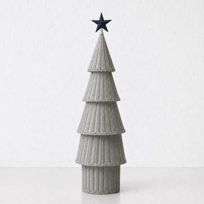 Wicker LED Christmas Tree - XL - Snow Drop White