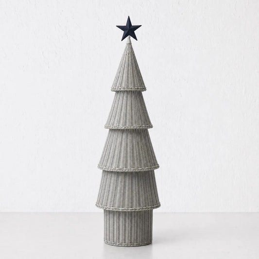 Wicker LED Christmas Tree - XL - Snow Drop White