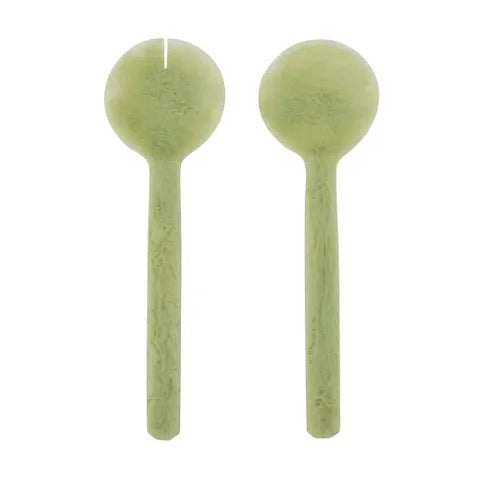 Kip Set/2 Resin Servers -Pistachio