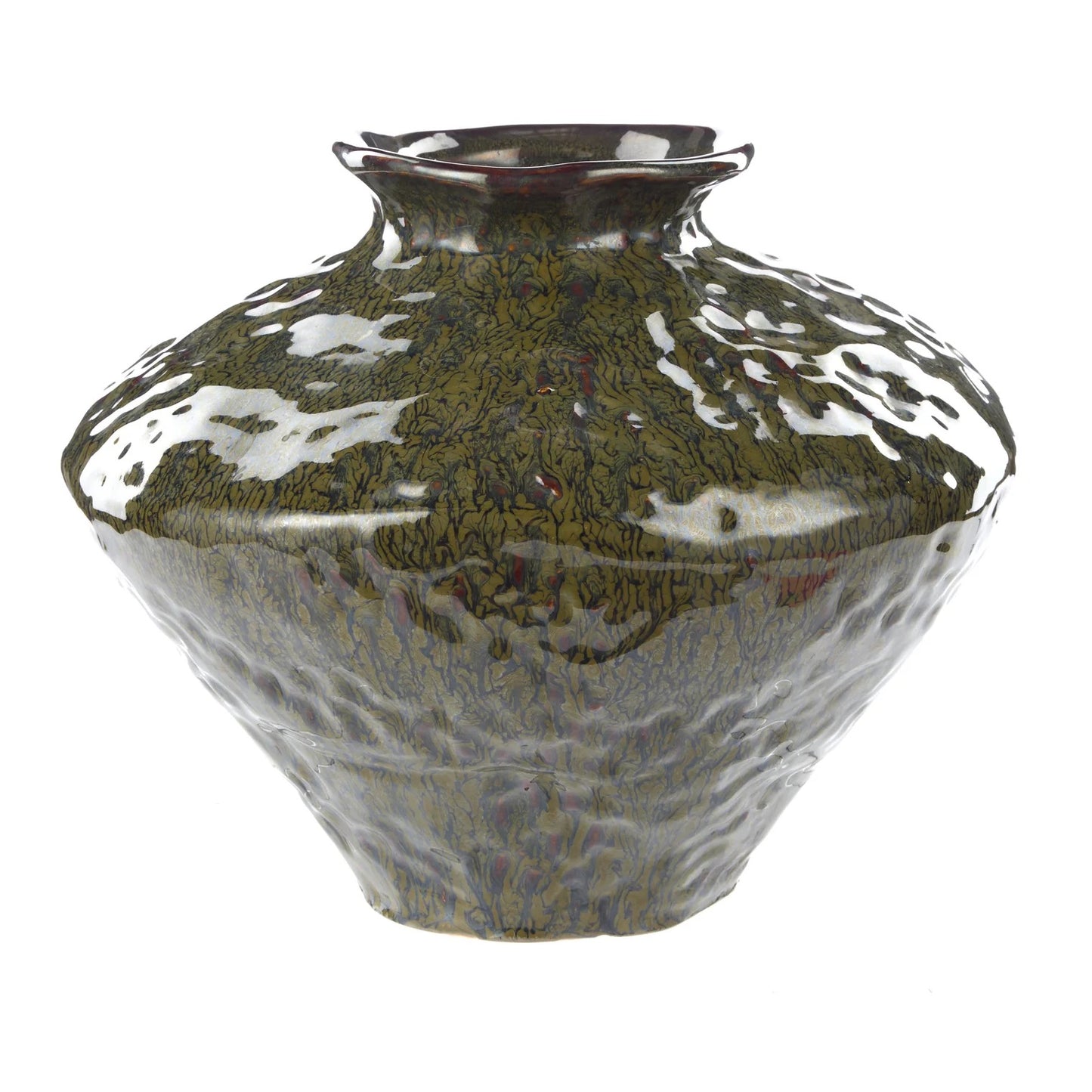 Silva Ceramic Vase - Medium/Green