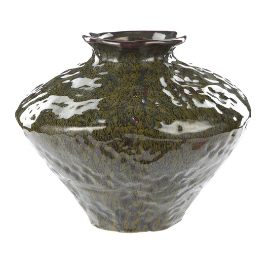 Silva Ceramic Vase - Medium/Green
