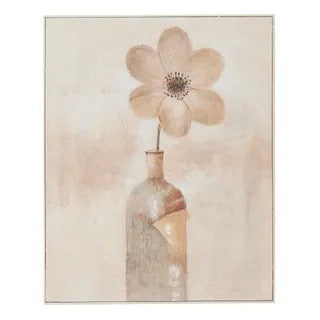 Paola White Frame Oil Painting