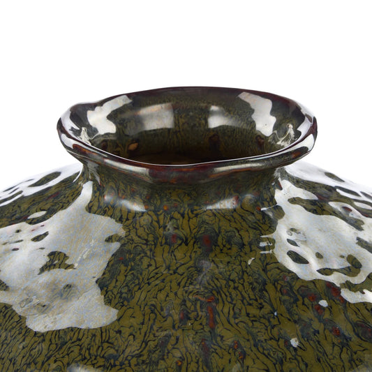 Silva Ceramic Vase - Medium/Green