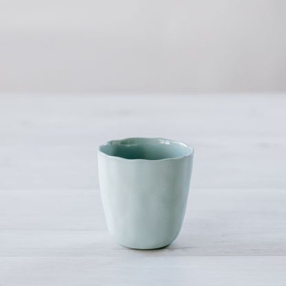 Flax  Short Cup - Duck Egg