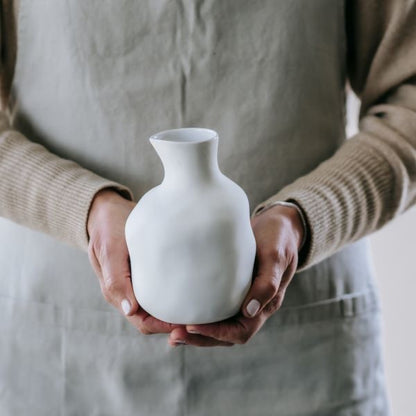 Flax Saki Bottle - White