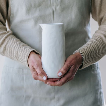 Flax Jug No Handle - White