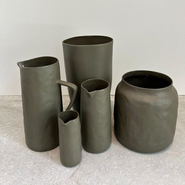 Flax Jug No Handle - Khaki