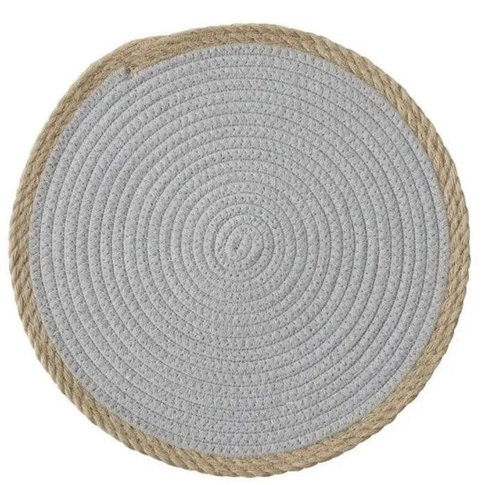Harris Cotton Jute Placemat - Grey