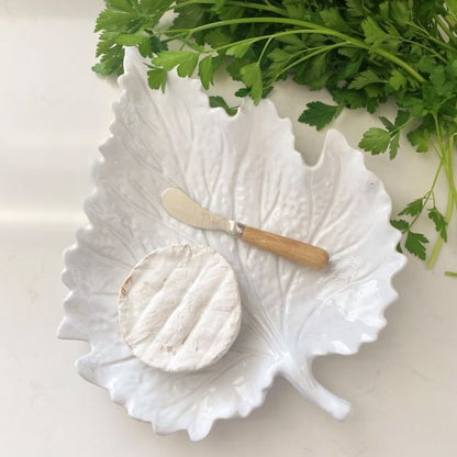 Mode Leaf Plate - White
