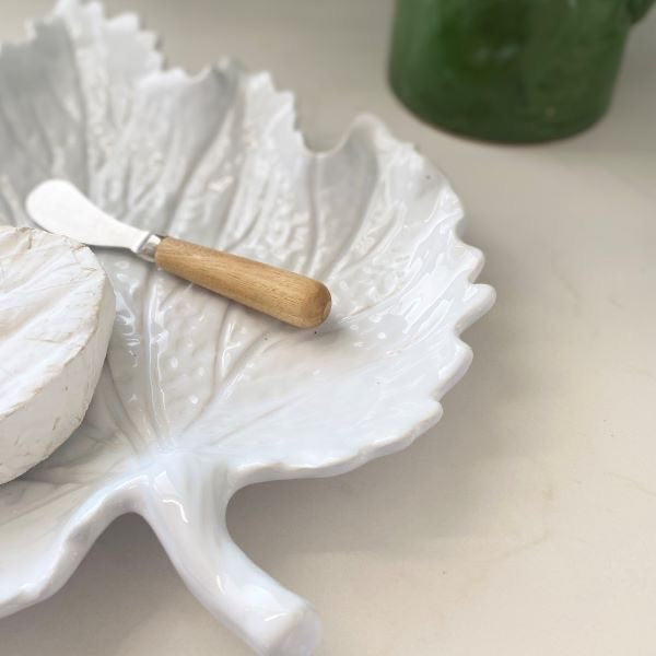 Mode Leaf Plate - White