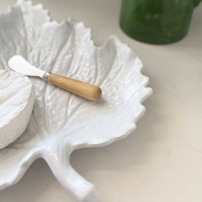 Mode Leaf Plate - White