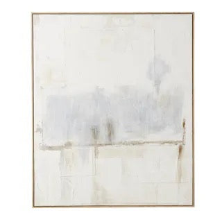 Rain White Frame oil Painting