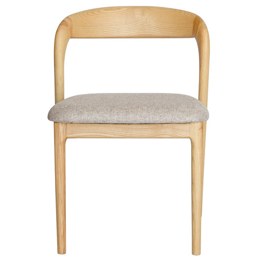 Master Chair - Natural/Grey Fabric