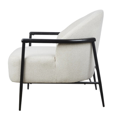 Miles Armchair - Ivory/Black