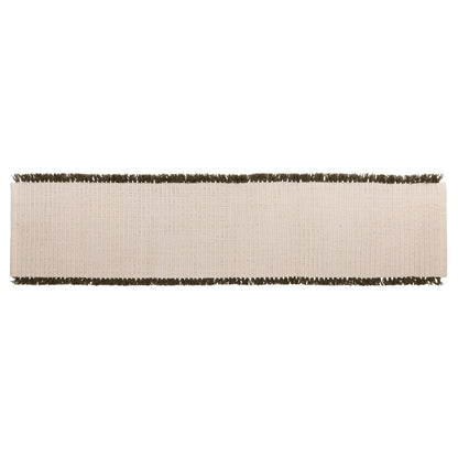 Isla Fringe Table Runner - Green