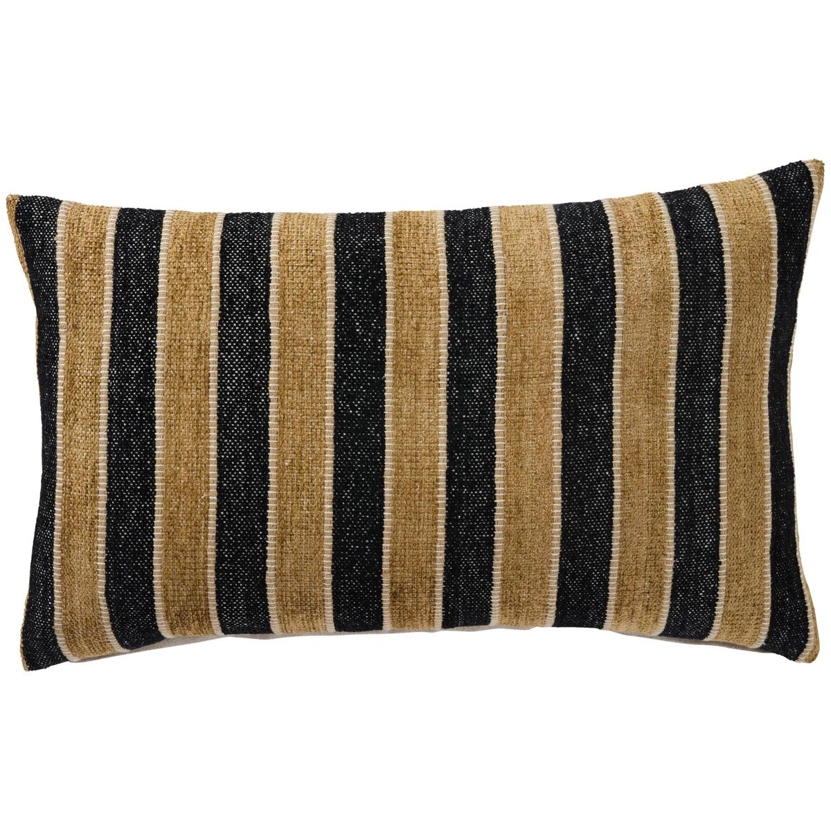 Tulum Tobacco Cushion - Black/Gold